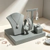 T-shaped ring, necklace, C-ring, jewelry display stand, earrings, bracelet, jewelry storage, four-piece set display stand, jewelry display stand Application Scenario